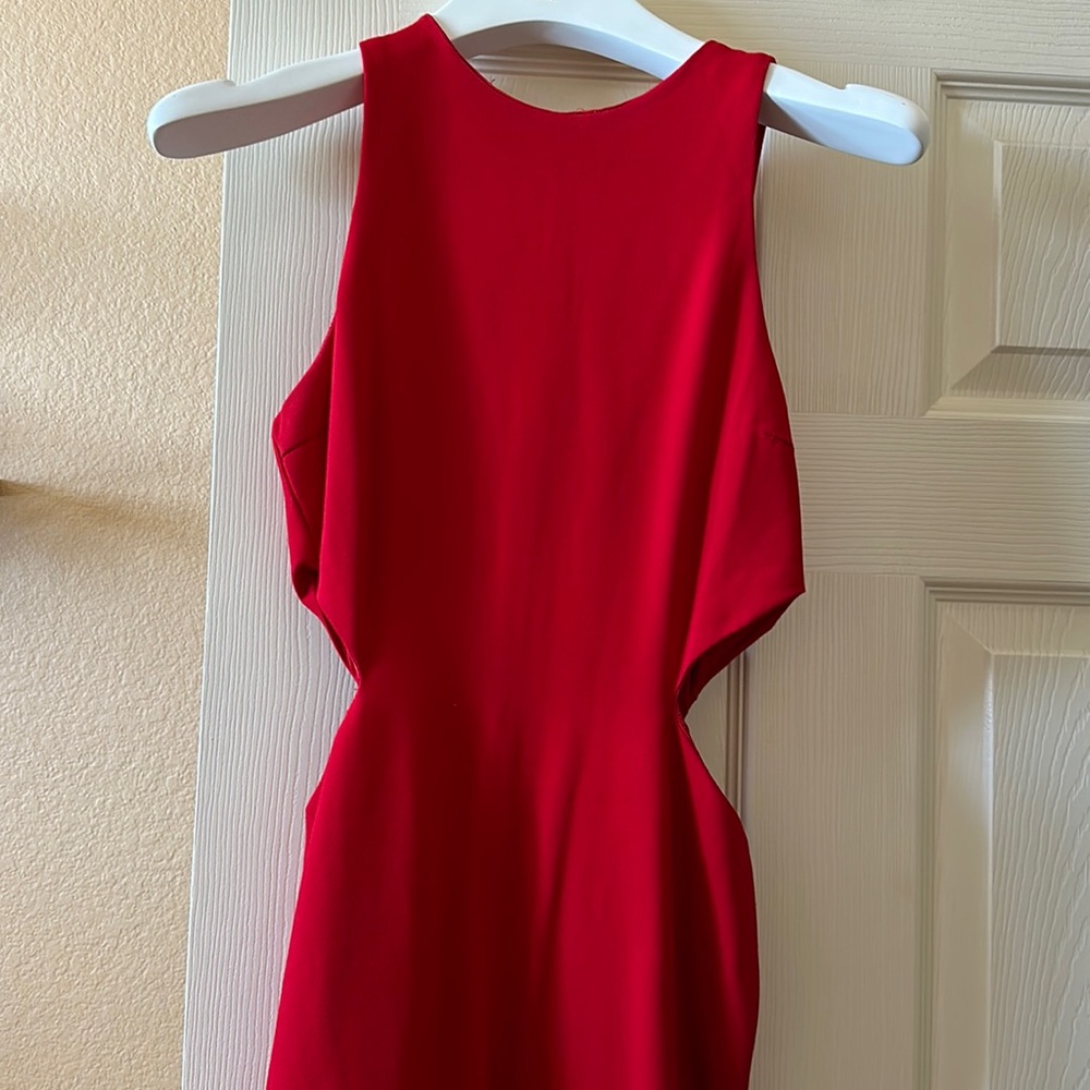 FASHION NOVA Red Cutout Dress